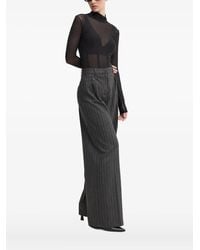 HUGO - Blusa Semi Trasparente A Collo Alto - Lyst