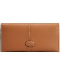 Tod's - Vertical Leather Wallet - Lyst