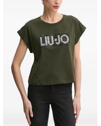 Liu Jo - Logo-Detail T-Shirt - Lyst
