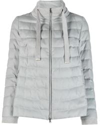 Herno - Funnel-Neck Padded Jacket - Lyst