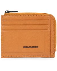 Piquadro - Logo-Plaque Zip-Around Wallet - Lyst