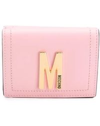 Moschino - Logo Plaque Cardholder - Lyst