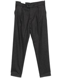 Eleventy - Pleated Wool Trousers - Lyst