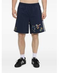 adidas - X Disney X Brain Dead Cartoon-Appliqué Track Shorts - Lyst