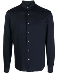 Dell'Oglio - Long-Sleeve Cotton Shirt - Lyst