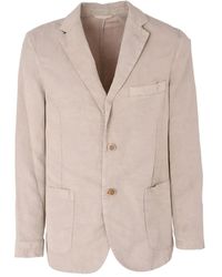 120% Lino - Button Giacca Jacket - Lyst