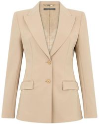 Alberta Ferretti - Single-Breasted Peak-Lapel Blazer - Lyst