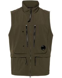 C.P. Company - Shell-r Lens-detailed Gilet - Lyst