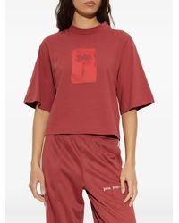 Palm Angels - Palm-Print Cotton T-Shirt - Lyst