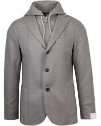 Eleventy - Blazer con capucha y tres botones - Lyst