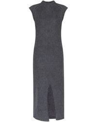 Jil Sander - Front-Slit Knitted Maxi Dress - Lyst