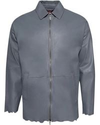 DIESEL - Veste En Cuir L-Mart-B À Fermeture Zippée - Lyst