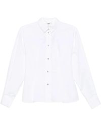 Maje - Shirt With Lace-Up Back - Lyst
