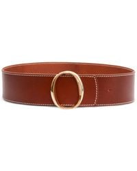 Orciani - Oval-Buckle Leather Belt - Lyst