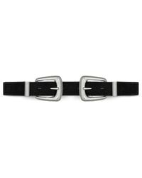 Veronica Beard - Ceinture Arch En Daim À Double Boucle - Lyst