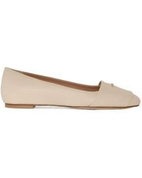 Kiton - Logo-Plaque Leather Ballet Flats - Lyst