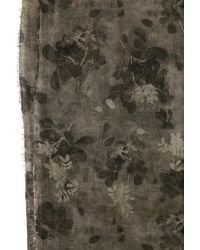 Uma Wang - Sciarpa A Fiori Con Frange - Lyst
