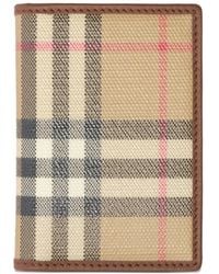 Burberry - Check Passport Holder - Lyst