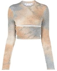 Off-White c/o Virgil Abloh - Double Tie-Dye Cut-Out Top - Lyst