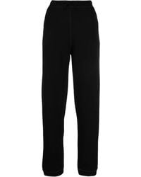 Ganni - Embroidered-logo Track Pants - Lyst