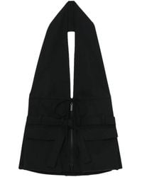 BOTTER - Zip-Up Halterneck Top - Lyst