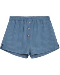 A PAPER KID - Button-Detail Shorts - Lyst