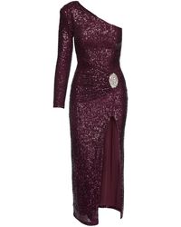 Nissa - Robe Longue Ornée De Sequins À Une Épaule - Lyst