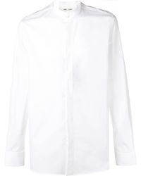 Homme Vêtements Chemises Chemises habillées Tucked collar shirt Coton Saint Laurent pour homme en coloris Blanc 