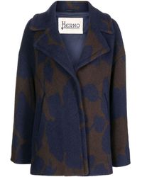 Herno - Floral-print Single-breasted Jacket - Lyst
