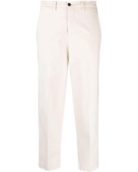 Briglia 1949 - Mid-rise Tapered Cropped Trousers - Lyst