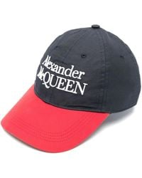 McQueen - Logo Embroidered Baseball Cap - Lyst