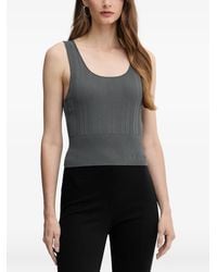 ARMANI EXCHANGE - Ribbed Top - Lyst