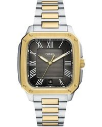 Fossil - Montre Crosby Mm À Monture Carrée - Lyst