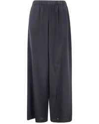 Max Mara - Elasticated-Waist Silk Trousers - Lyst
