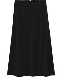 Ami Paris - A-Line Midi Skirt - Lyst