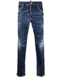 DSquared² - Jeans skinny con effetto vernice - Lyst
