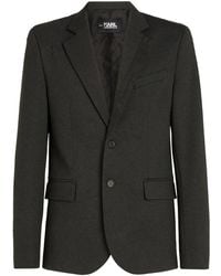 KARL LAGERFELD - Punto Single-Breasted Blazer - Lyst