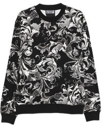 Versace Jeans Couture - Baroque-Print Sweatshirt - Lyst