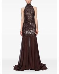 Atu Body Couture - Sequinned High-Neck Dress - Lyst
