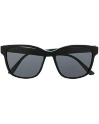 Gucci - Striped Square-Frame Sunglasses - Lyst
