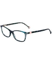 Carolina Herrera - Tortoiseshell-Effect Rectangle-Frame Glasses - Lyst