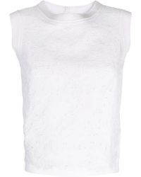 Shiatzy Chen - Lace-Detailing Sleeveless Vest - Lyst
