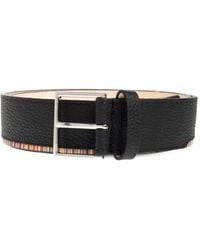 Paul Smith - Ceinture En Cuir Grainé À Boucle - Lyst