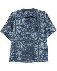 Emporio Armani - Printed Cotton T-Shirt - Lyst