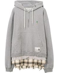 Maison Mihara Yasuhiro - Hoodie À Bords Francs Effet Superposé - Lyst
