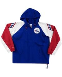 Mitchell & Ness - Nba "Philadelphia 76Ers" Half-Zip Jacket - Lyst