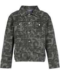 Kidsuper - Face-Camo Denim Jacket - Lyst