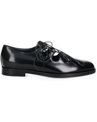 Max Mara - Tassel-Detail Lace-Up Flat Shoes - Lyst