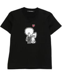 KARL LAGERFELD - T-Shirt À Logo Imprimé - Lyst