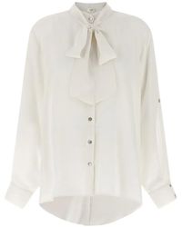 DI.LA3 PARI' - Lavallière Collar Shirt - Lyst